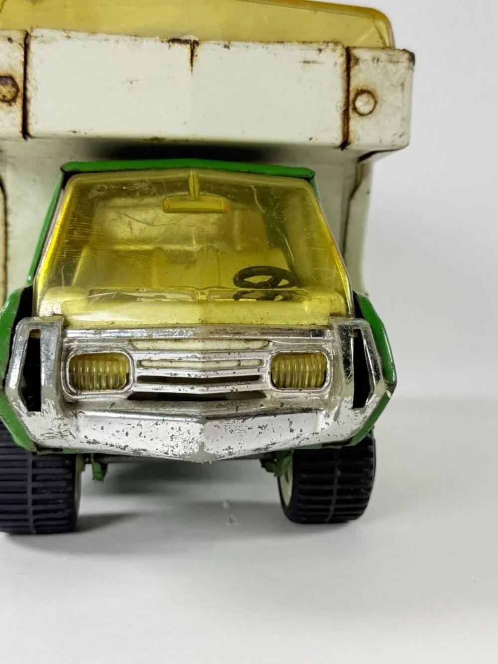 Vintage 1970's Tonka Truck RV 530 Green Camper Motorhome Pressed Steel As Ias